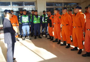 山村学園　消防救助訓練